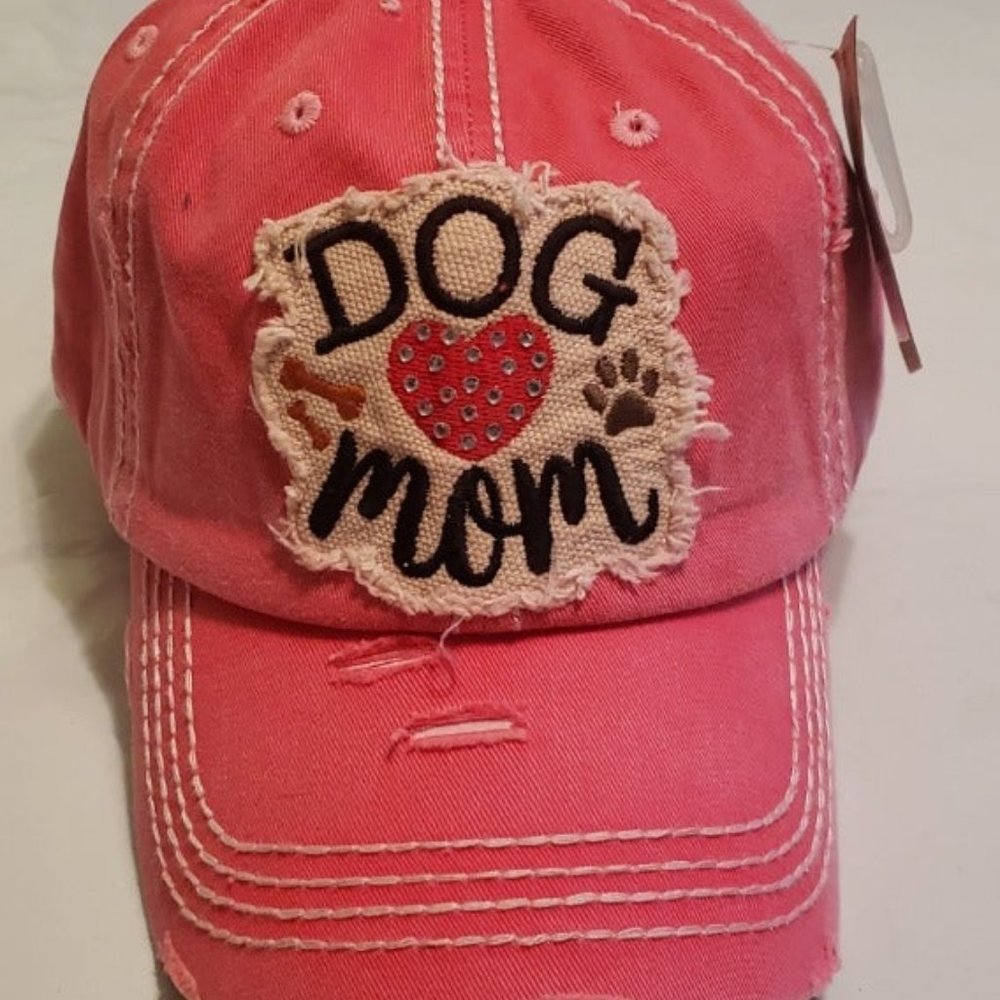 KB "Dog Mom" Cap (Coral)